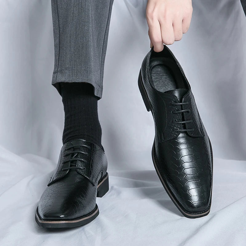 Leather Derby Dress Shoes