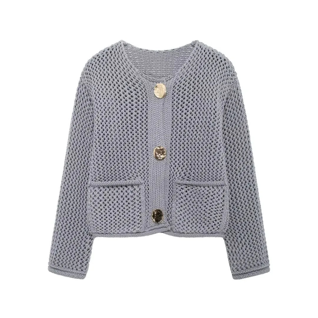 Clara Knitted Button Cardigan