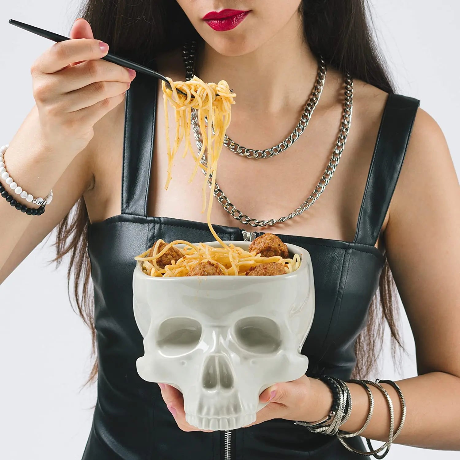 Ceramic Skull Candy Bowl