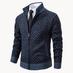 Rheon Jacquard Turtleneck Cardigan