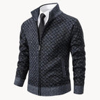 Rheon Jacquard Turtleneck Cardigan