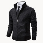 Rheon Jacquard Turtleneck Cardigan