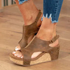 Sorrento Open-Toe Wedge Sandals