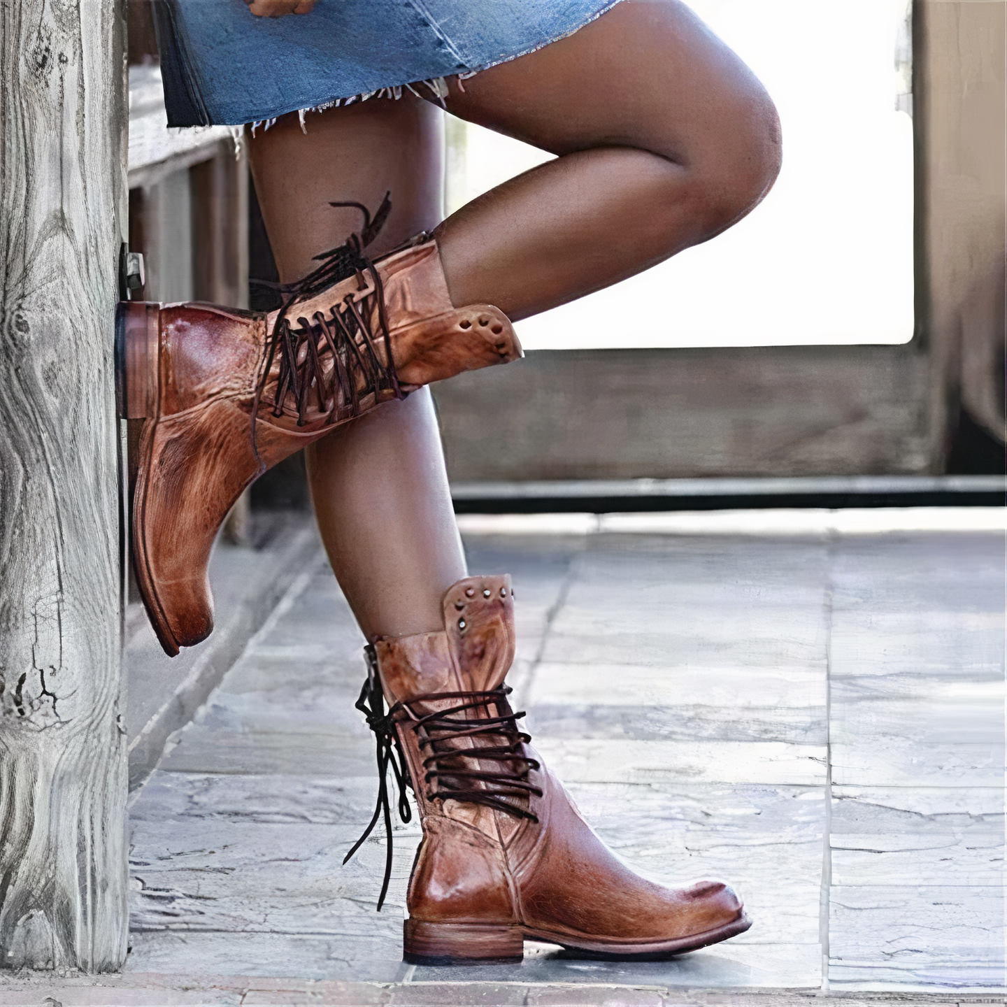 Alora Mid-Calf Leather Boots