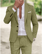 Portofino Linen Blend Suit Set