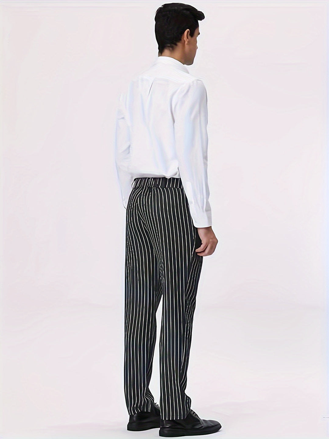 Striped Casual Trousers with Pockets