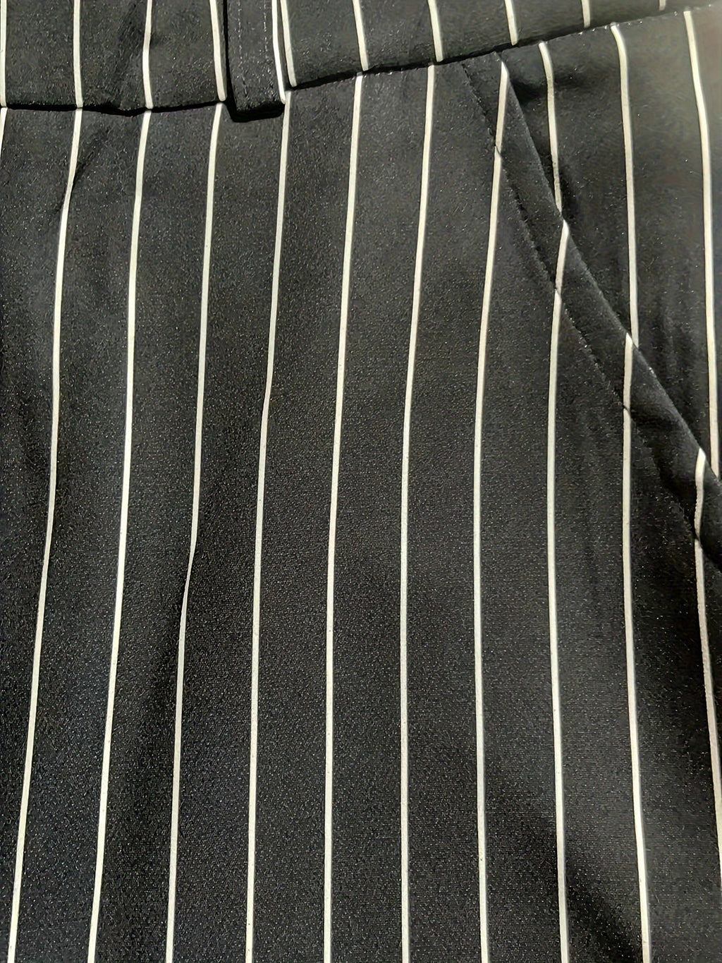 Striped Casual Trousers with Pockets