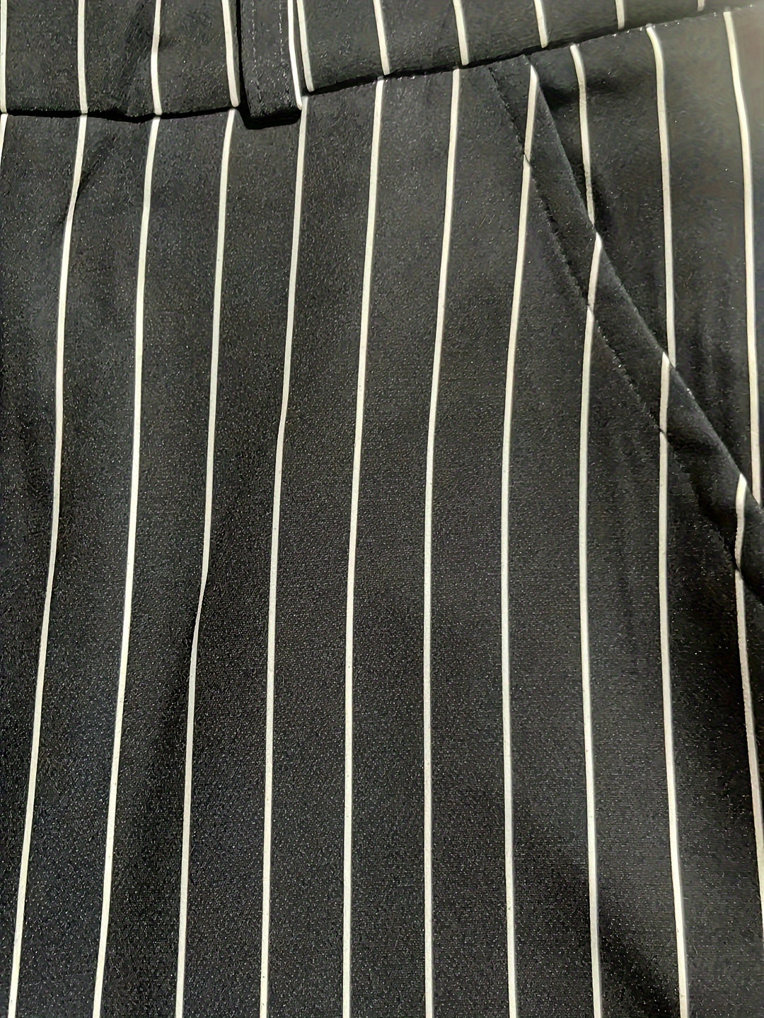 Striped Casual Trousers with Pockets