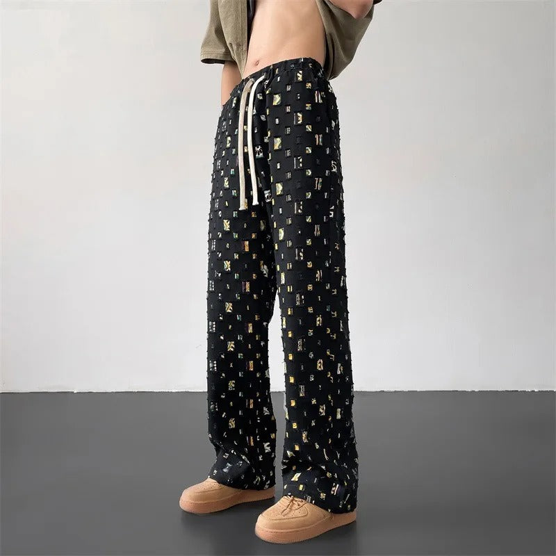 Arlo Patterned Straight Fit Pants